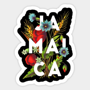 Jamaica Flower Sticker